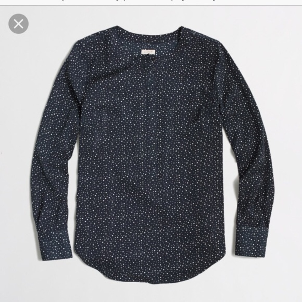 J. Crew Factory drapey Henley tunic sp